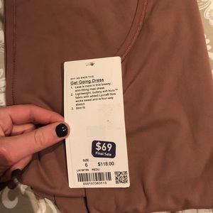 New with tags lululemon get going dress